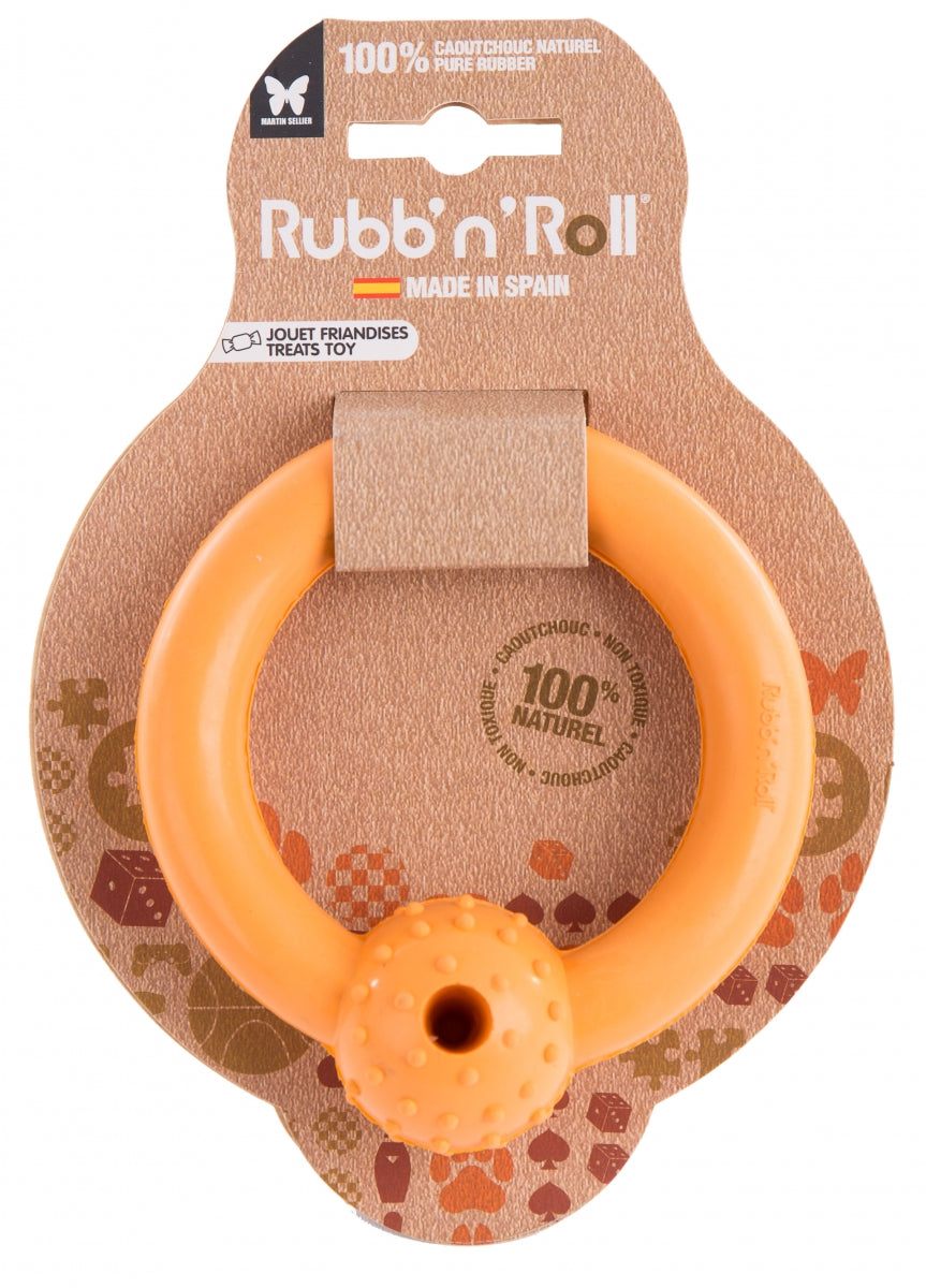 Jouet à friandises Anneau Orange Rubb’n’Roll