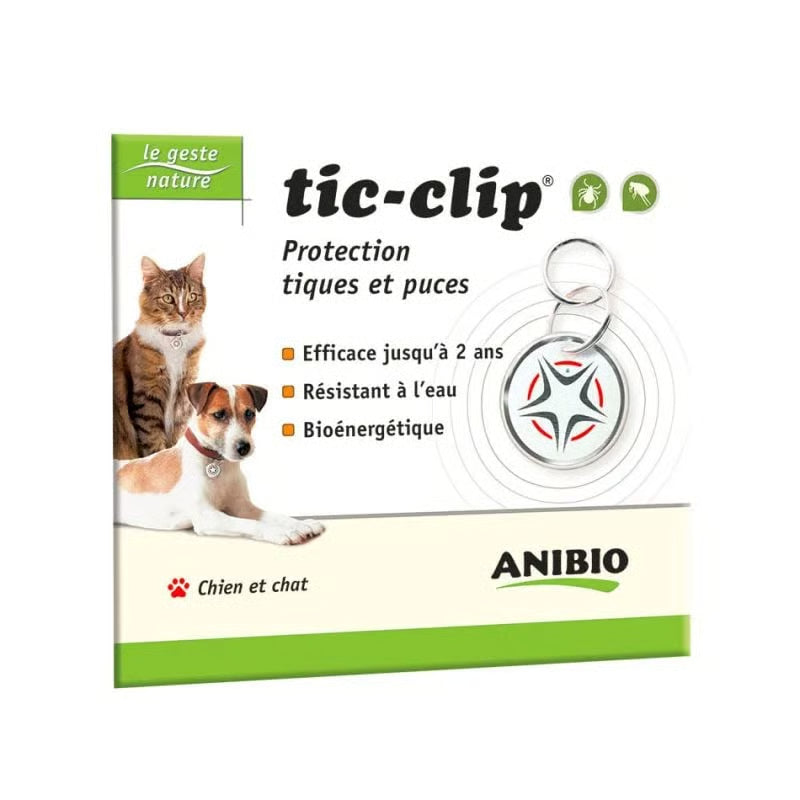 Médaille Tic-Clip® ANIBIO – Protection naturelle contre les tiques & puces