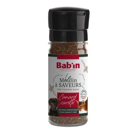 Moulin à saveurs Canard & Carotte – Chien & Chat – 45 g | Bab'in
