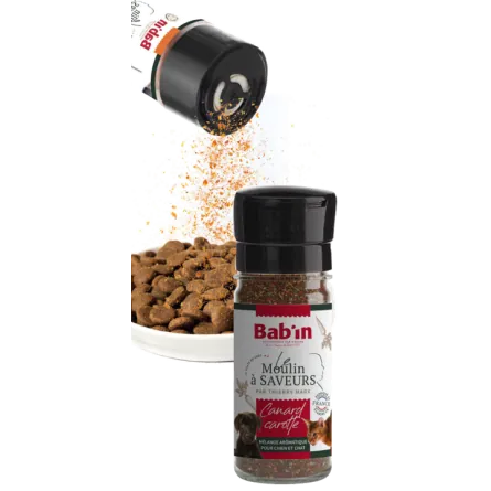 Moulin à saveurs Canard & Carotte – Chien & Chat – 45 g | Bab'in