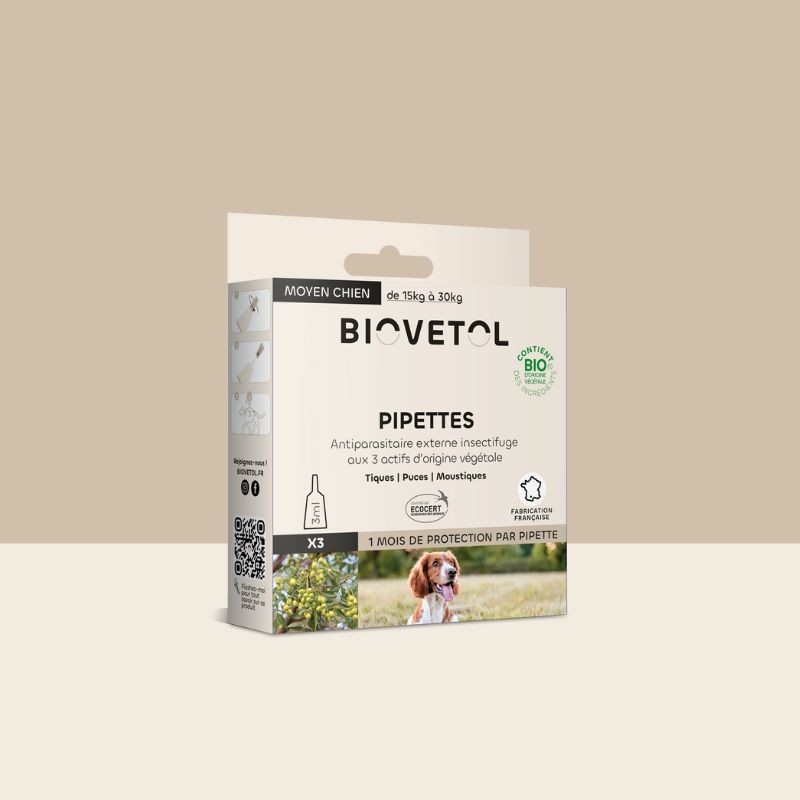Pipettes insectifuges - Moyen Chien bio
