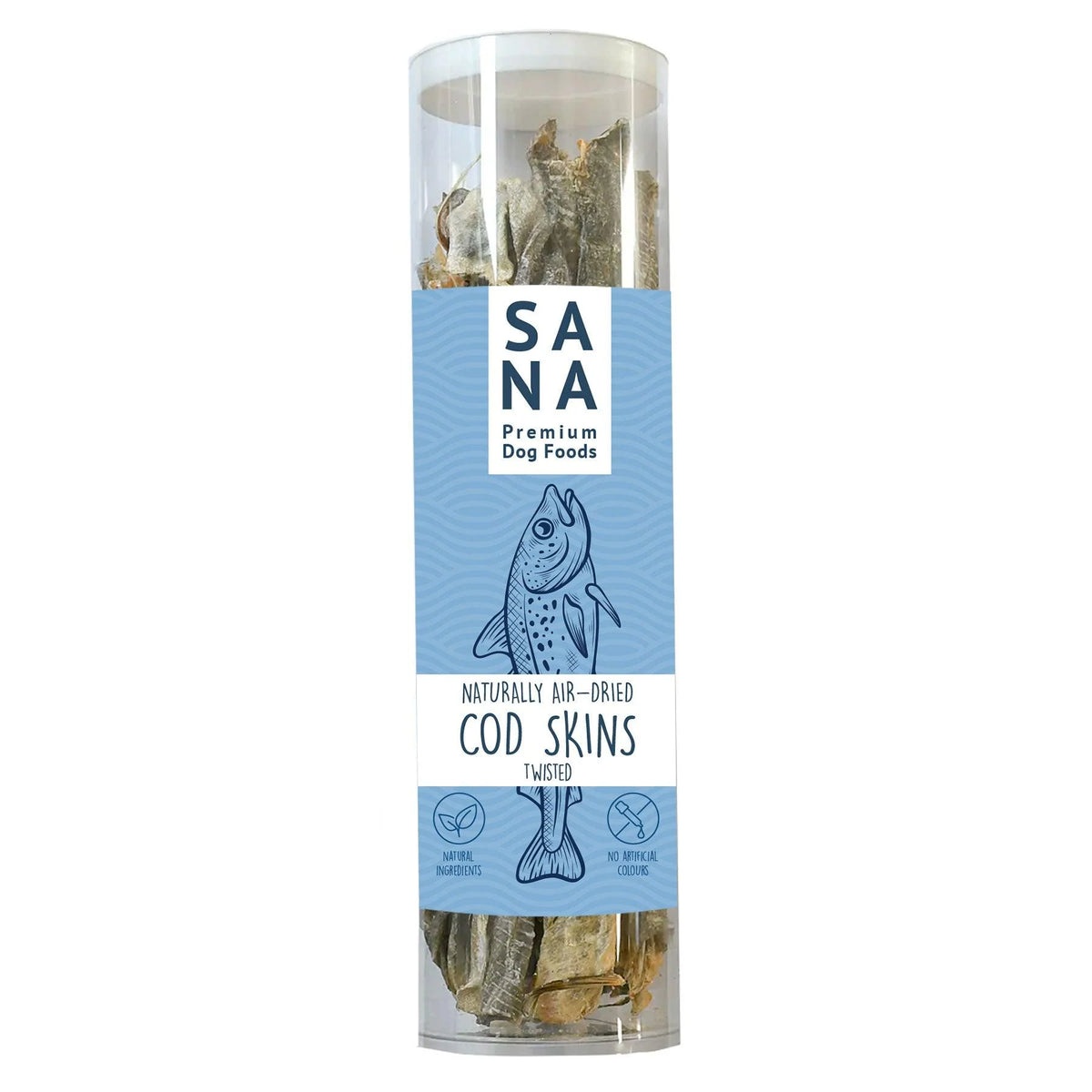 Bâtonnets de cabillaud torsadés SANADOG – Friandises croustillantes – 150 g