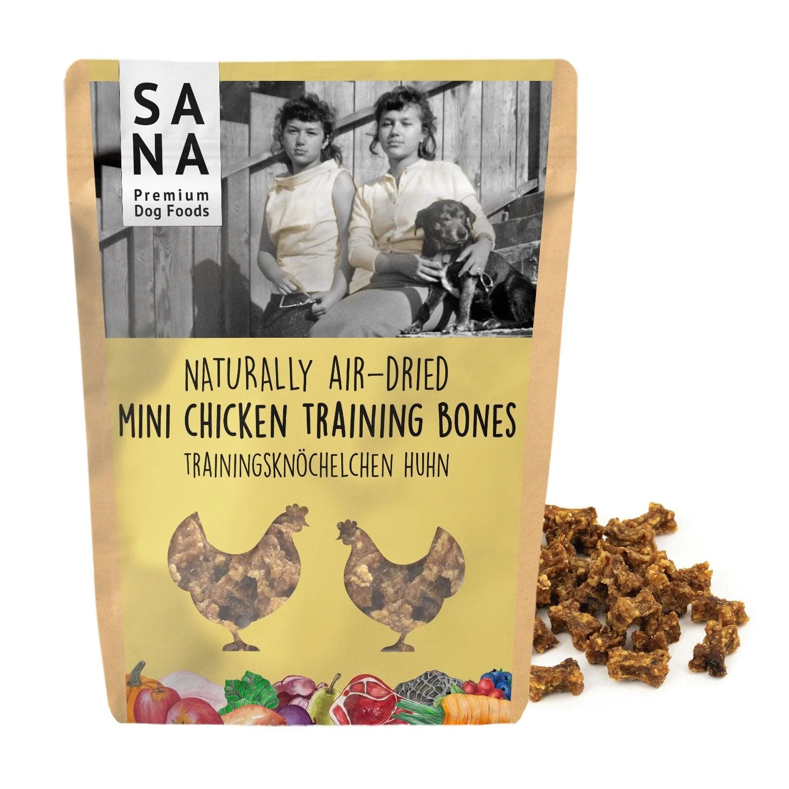 Mini Bones d'entraînement au poulet – friandises 100 g