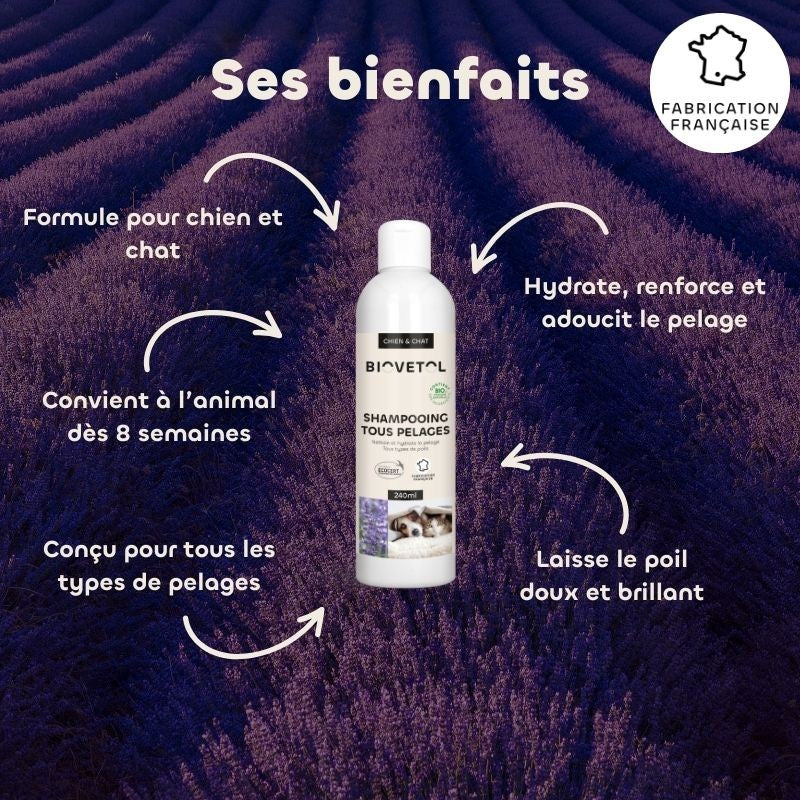 Shampoing tous pelage bio