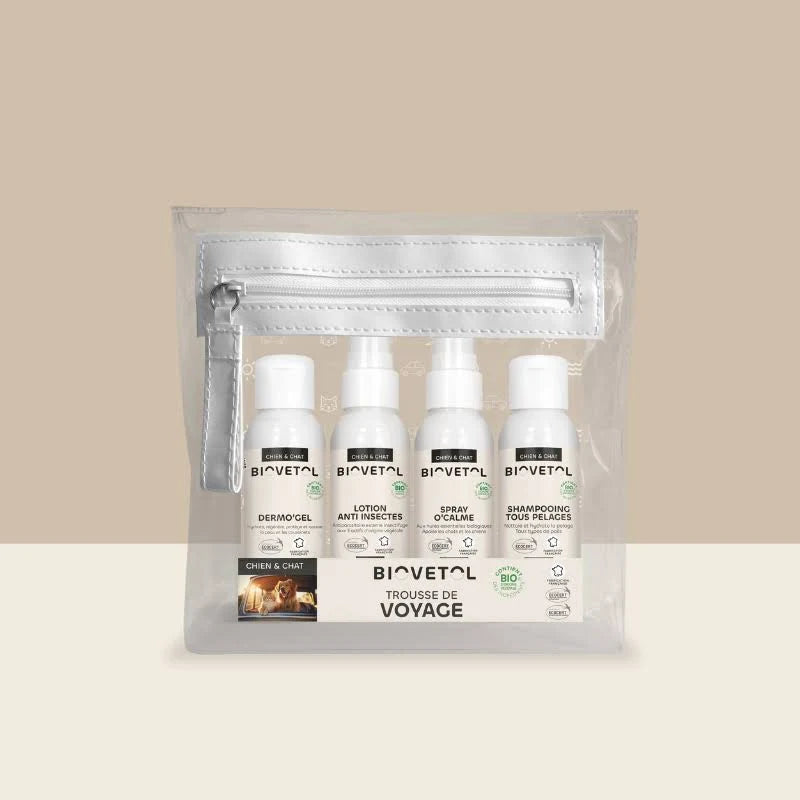 Biovetol — Trousse de Voyage — 4 Produits Essentiels — Chien & Chat