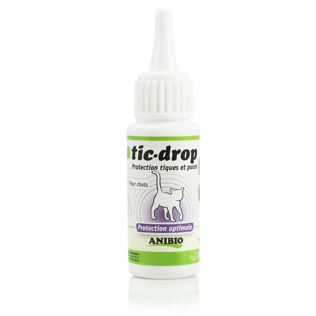 ANIBIO Tic-Drop® – Protection naturelle contre les tiques & puces pour chat (30 ml)