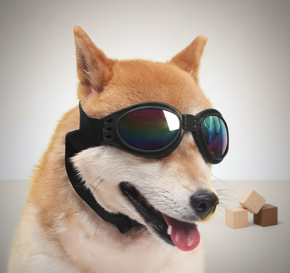 Lunettes de soleil pliables pour chien | Sangle réglable
