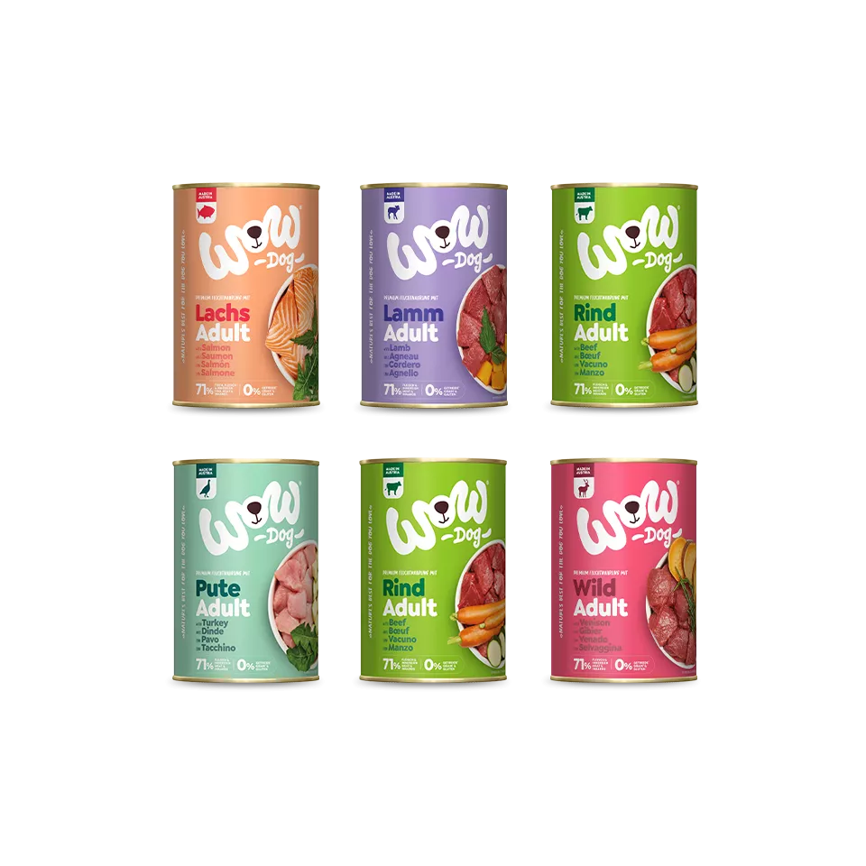 WOW Nourriture Humide pour Chien – 400g | Plusieurs Goûts