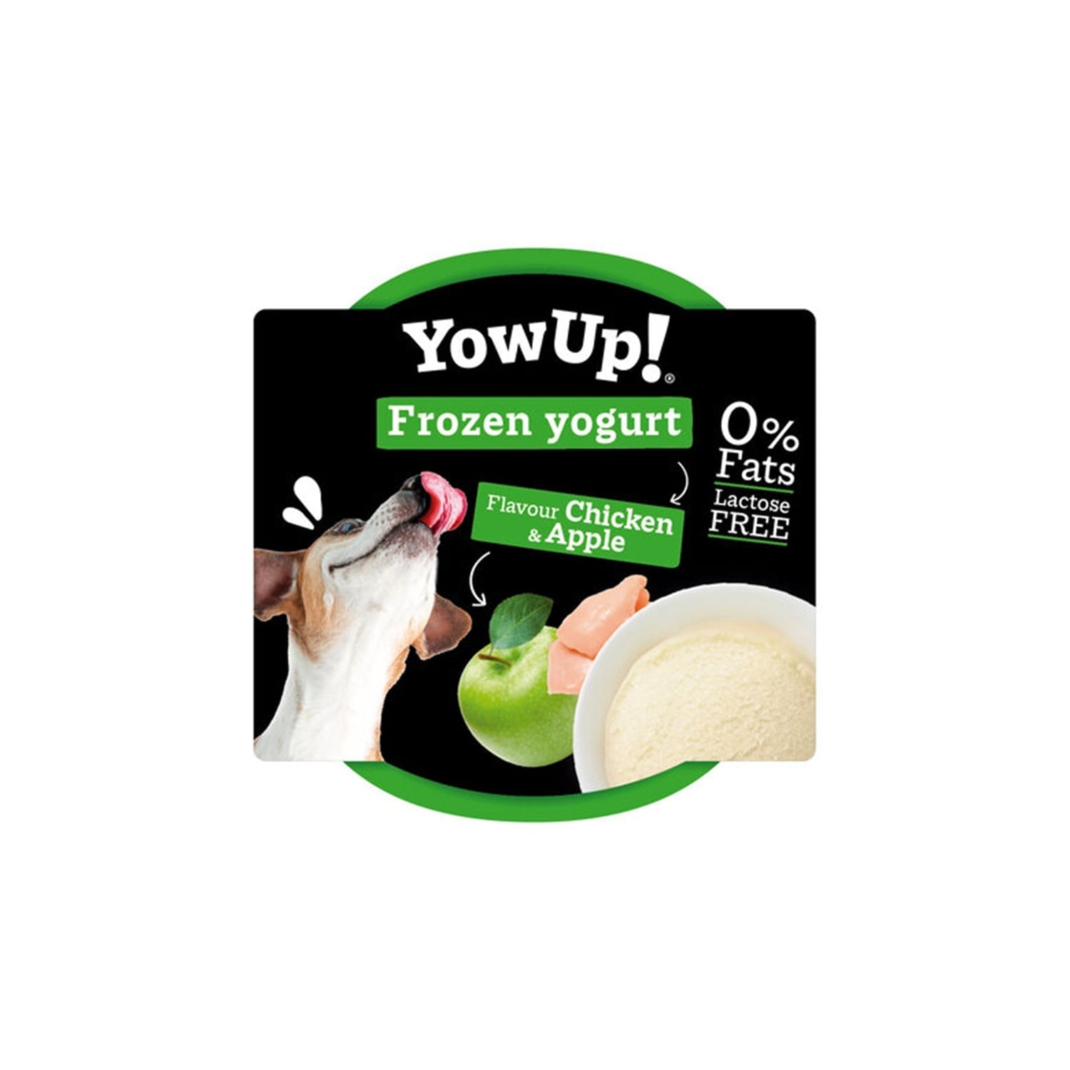 Yow Up! Yaourt Glacé Poulet & Pomme pour Chien et Chat - 110g